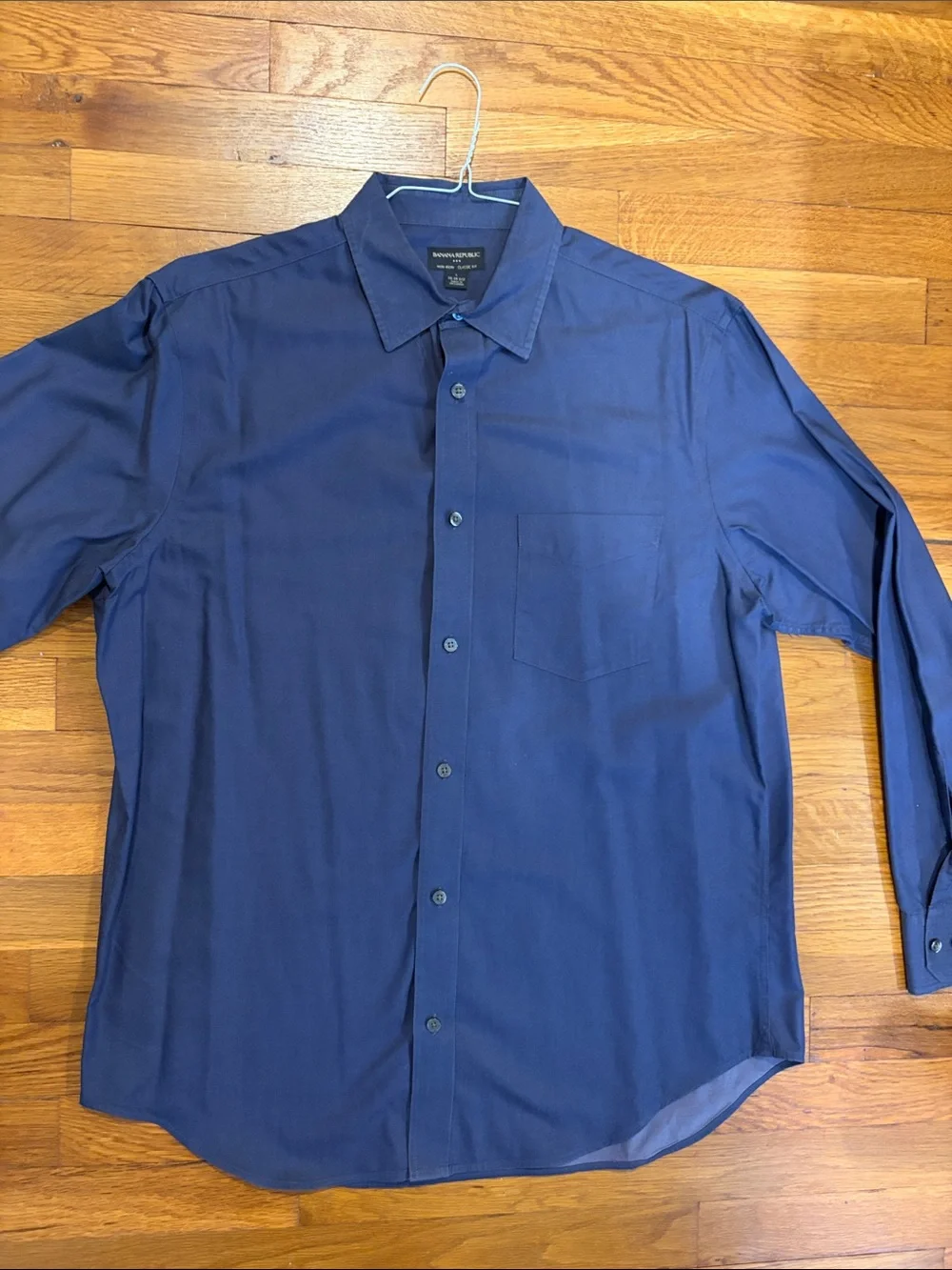 Banana Republic Navy Blue Long Sleeve Dress Shirt